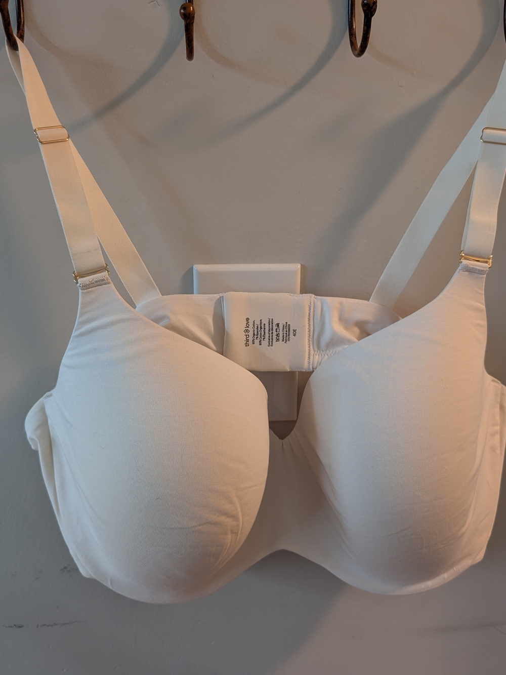 ThirdLove 24/7 T-Shirt Bra - Cream (40E) NWOT